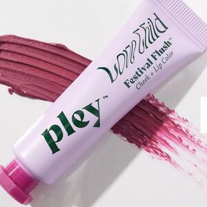 NIB New Pley Beauty Festival Flush Cheek + Lip Color Plum Springs 10ml Berry